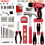 (Red) Hi-Spec 57pc 8V Electric Drill Set & Household Tool Kit 5
