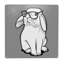 (Hipster Rabbit =7880) Metal Tin Sign 12x12" Wall Décor Cafe Bar Beer Pub Signs Christmas Gift