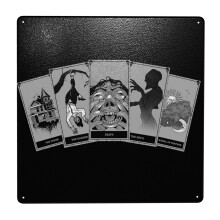(Phasmophobia Tarot Cards=1396) Metal Tin Sign 12x12" Wall Décor Cafe Bar Beer Pub Signs Christmas Gift