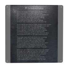 (If By Rudyard Kipling II=764) Metal Tin Sign 12x12" Wall Décor Cafe Bar Beer Pub Signs Christmas Gift