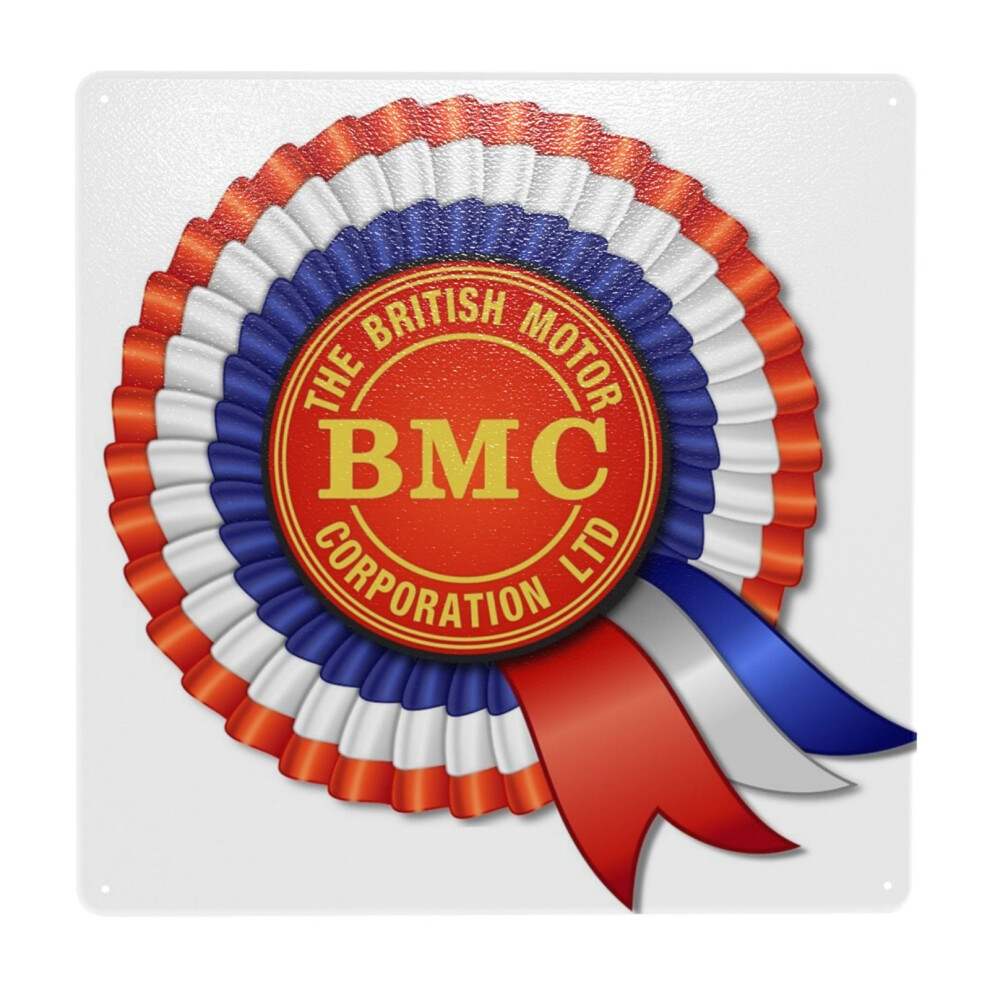 (British Motor Corporation (BMC) Rosette=2499) Metal Tin Sign 12x12" Wall DÃ©cor Cafe Bar Beer Pub Signs Christmas Gift