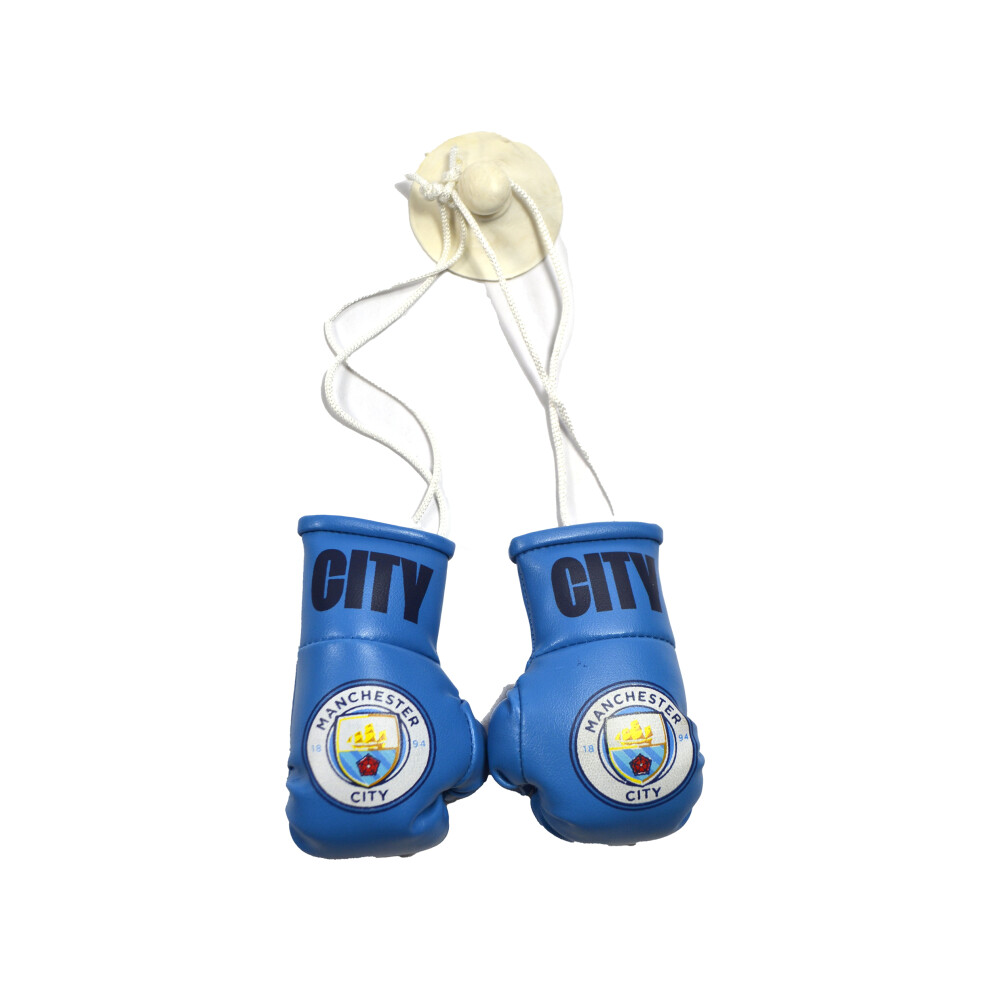 Manchester City FC Boxing Gloves Car Hangers