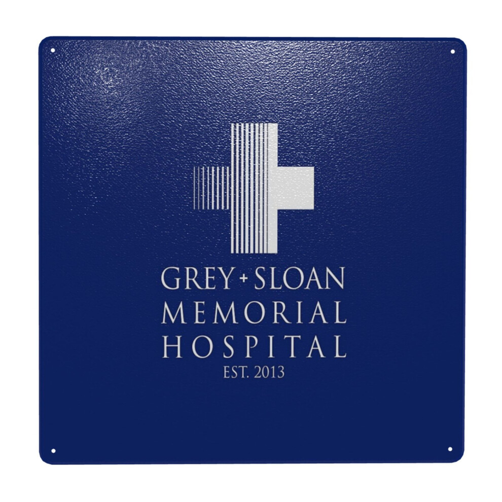 (Grey Sloan Memorial Hospital Plaque=2580) Metal Tin Sign 12x12" Wall DÃ©cor Cafe Bar Beer Pub Signs Christmas Gift