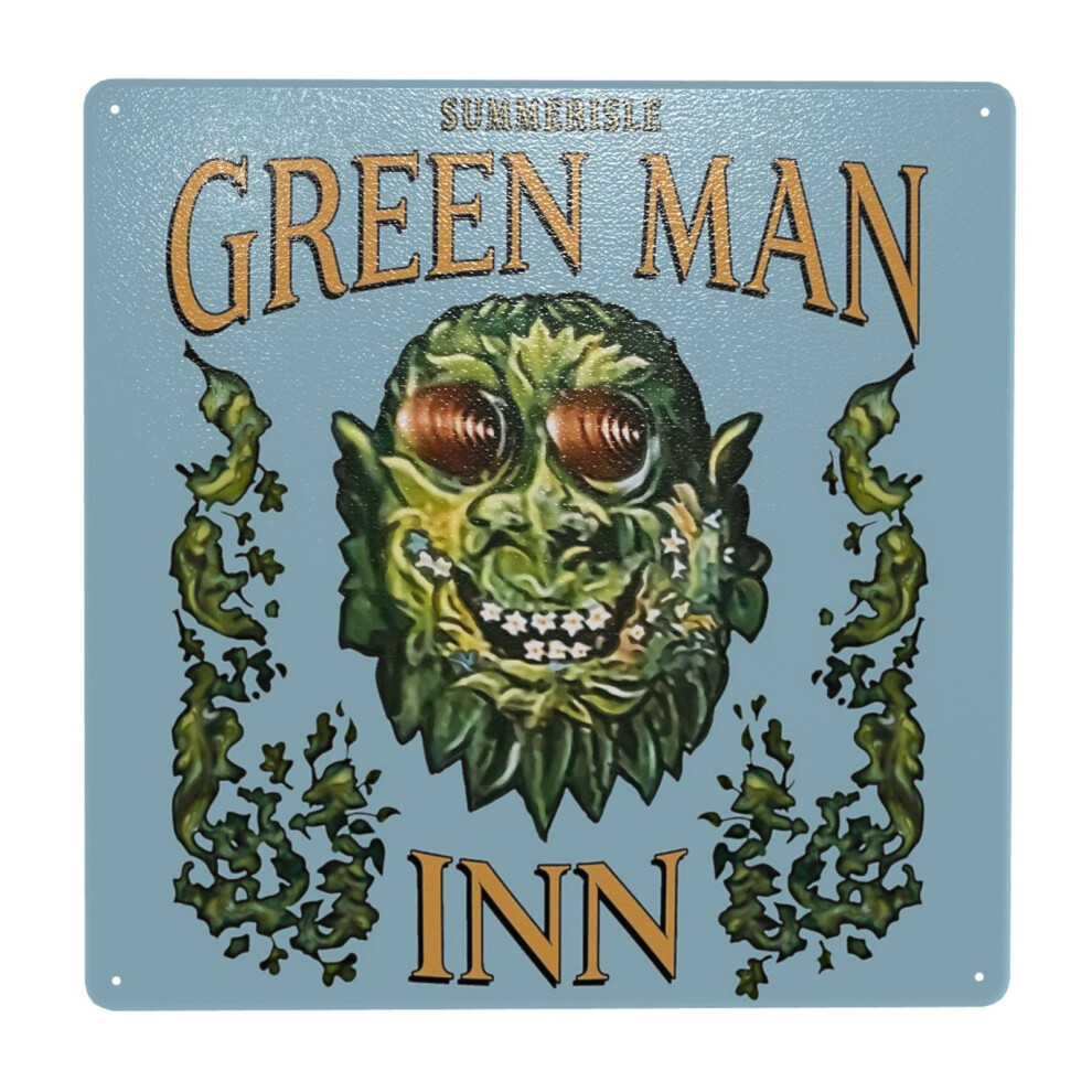 (The Green Man Inn - The Wicker Man=10541) Metal Tin Sign 12x12" Wall Décor Cafe Bar Beer Pub Signs Christmas Gift