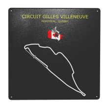 (The Circuit Gilles Villeneuve=10129) Metal Tin Sign 12x12" Wall Décor Cafe Bar Beer Pub Signs Christmas Gift