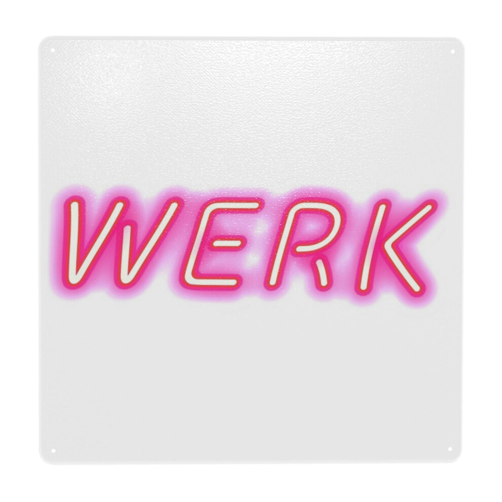 Whibos (Werk Rupaul's Drag Race Werk Room Inspired Neon=9493) Metal Tin Sign 12X12" Wall Décor Cafe Bar Beer Pub Signs Christmas Gift