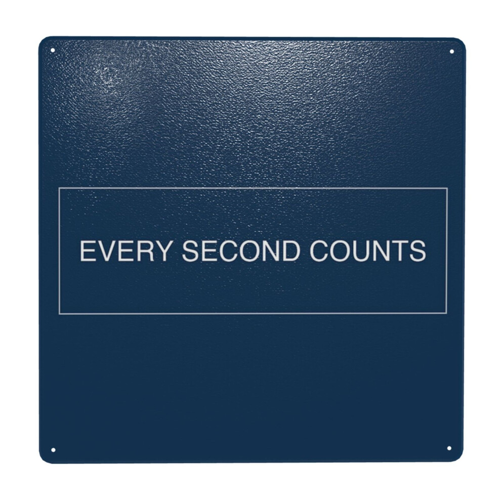 (Every Second Counts=6079) Metal Tin Sign 12x12" Wall DÃ©cor Cafe Bar Beer Pub Signs Christmas Gift