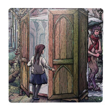 (Lucy's Discovery, Narnia Fan Art=3277) Metal Tin Sign 12x12" Wall Décor Cafe Bar Beer Pub Signs Christmas Gift