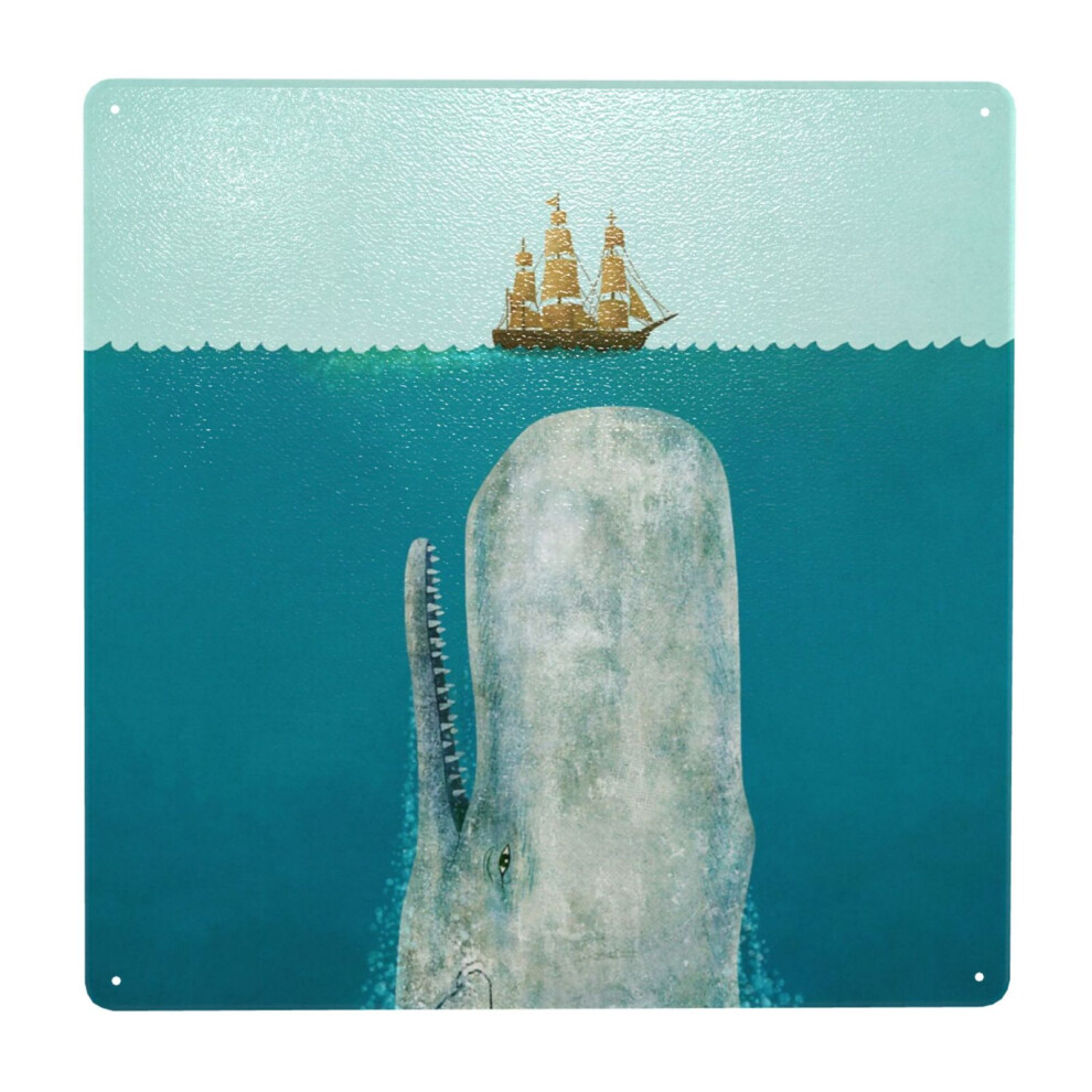 Whibos (The Whale=953) Metal Tin Sign 12X12" Wall Décor Cafe Bar Beer Pub Signs Christmas Gift
