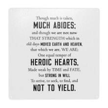 (Heroic Hearts Ulysses Quote, Tennyson=1168) Metal Tin Sign 12x12" Wall Décor Cafe Bar Beer Pub Signs Christmas Gift