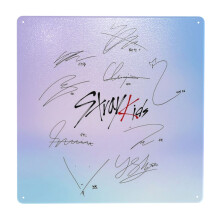 (Stray Kids Ot9 - Signatures=294) Metal Tin Sign 12x12" Wall Décor Cafe Bar Beer Pub Signs Christmas Gift