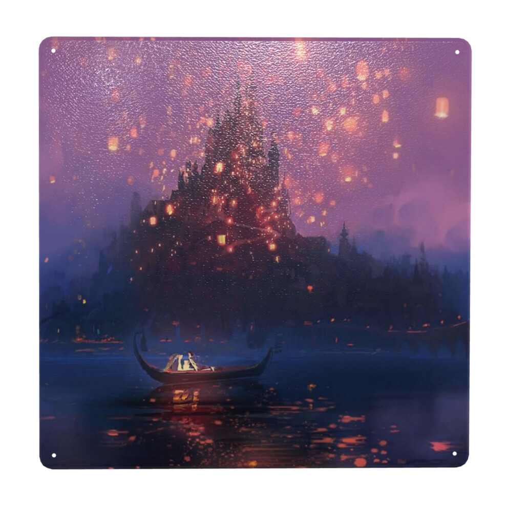 (Tangled Lanterns=292) Metal Tin Sign 12x12" Wall Décor Cafe Bar Beer Pub Signs Christmas Gift