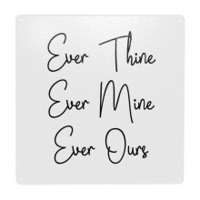 (SATC, Carrie And Mr Big Quotes - Ever Thine, Ever Mine, Ever Ours=10293) Metal Tin Sign 12x12" Wall Décor Cafe Bar Beer Pub Signs Christmas Gift