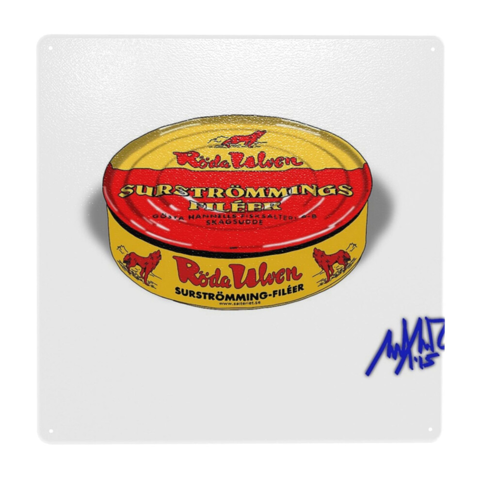 Whibos (Surströmming=3548) Metal Tin Sign 12X12" Wall Décor Cafe Bar Beer Pub Signs Christmas Gift