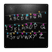 (Stranger Alphabet Things=3649) Metal Tin Sign 12x12" Wall Décor Cafe Bar Beer Pub Signs Christmas Gift