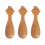 Set of 3 Eco Friendly Bamboo Elf Spoons 1