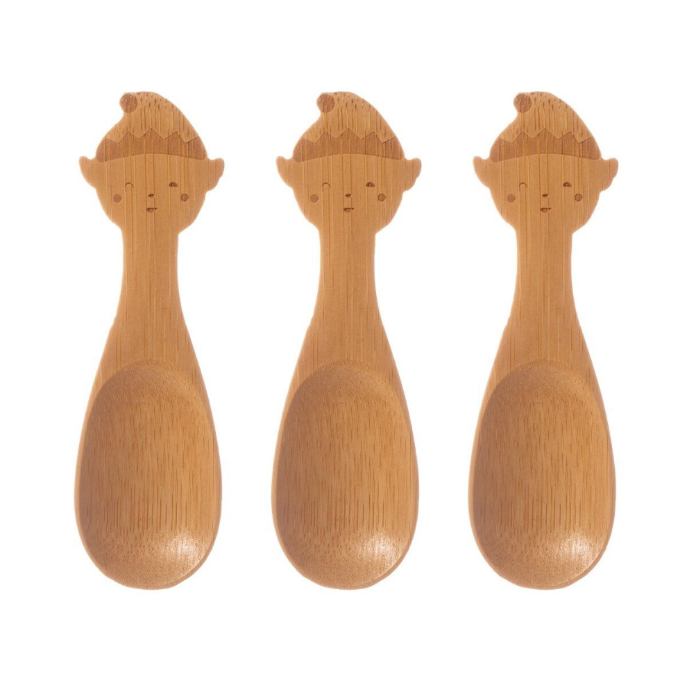 Set Of 3 Eco Friendly Bamboo Elf Spoons Original Organics