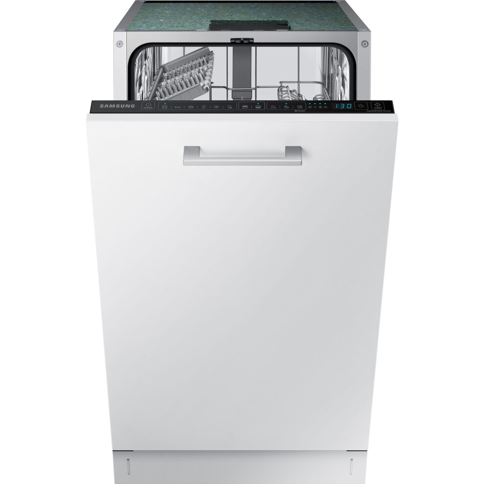 Samsung Series 5 Integrated Slimline Dishwasher - White Control Panel With Fixed Door Fixing Kit - D Rated