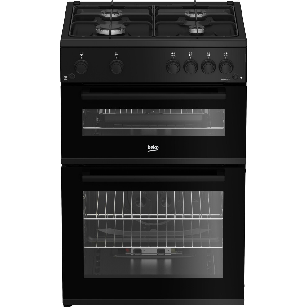 Beko 60cm Freestanding Gas Cooker - Black - A/A+ Rated