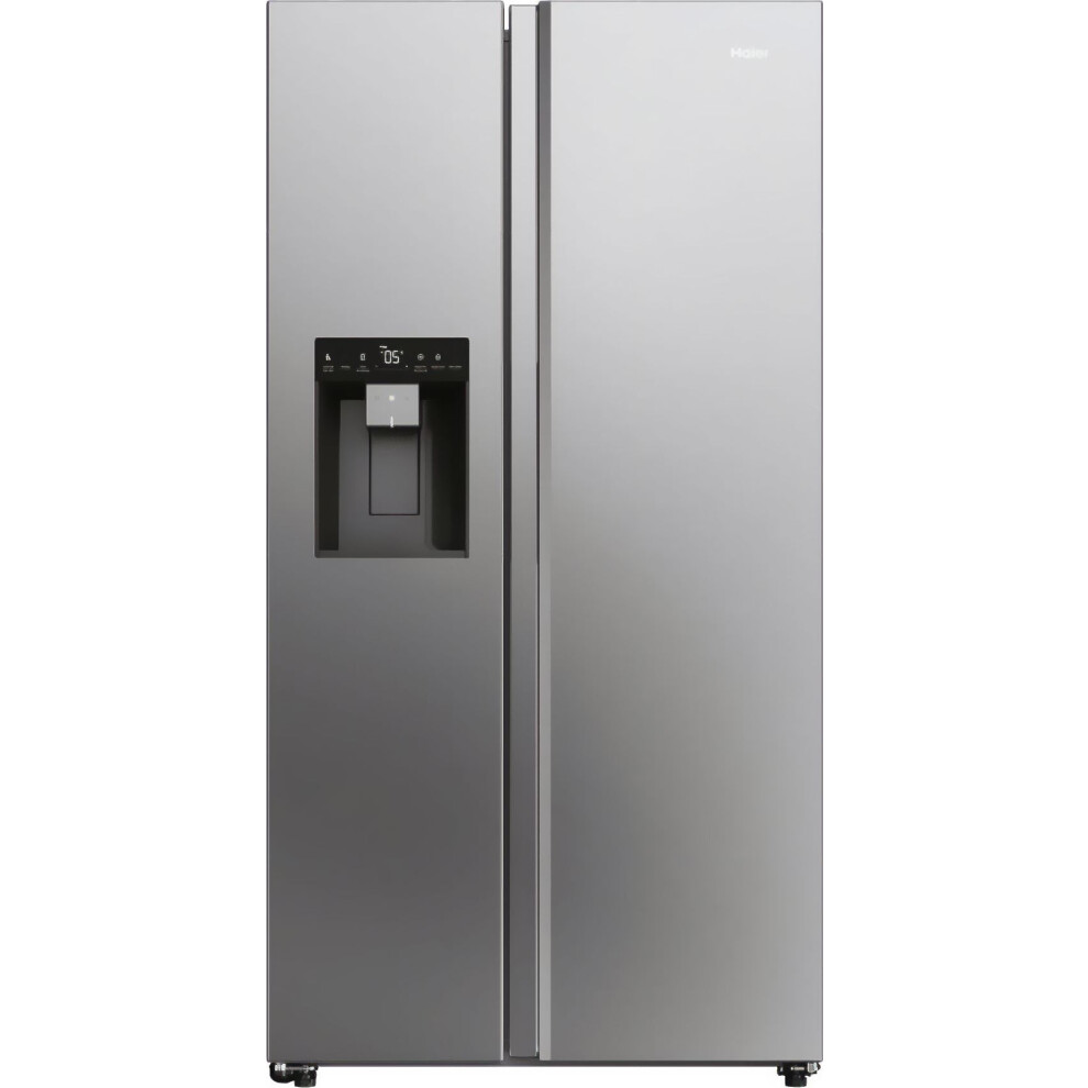 Haier Sbs 90 Series 7 American Fridge Freezer - Stainless Steel, C Rated; 33-Bag Capacity, Total No Frost, Super Cool, Hon App