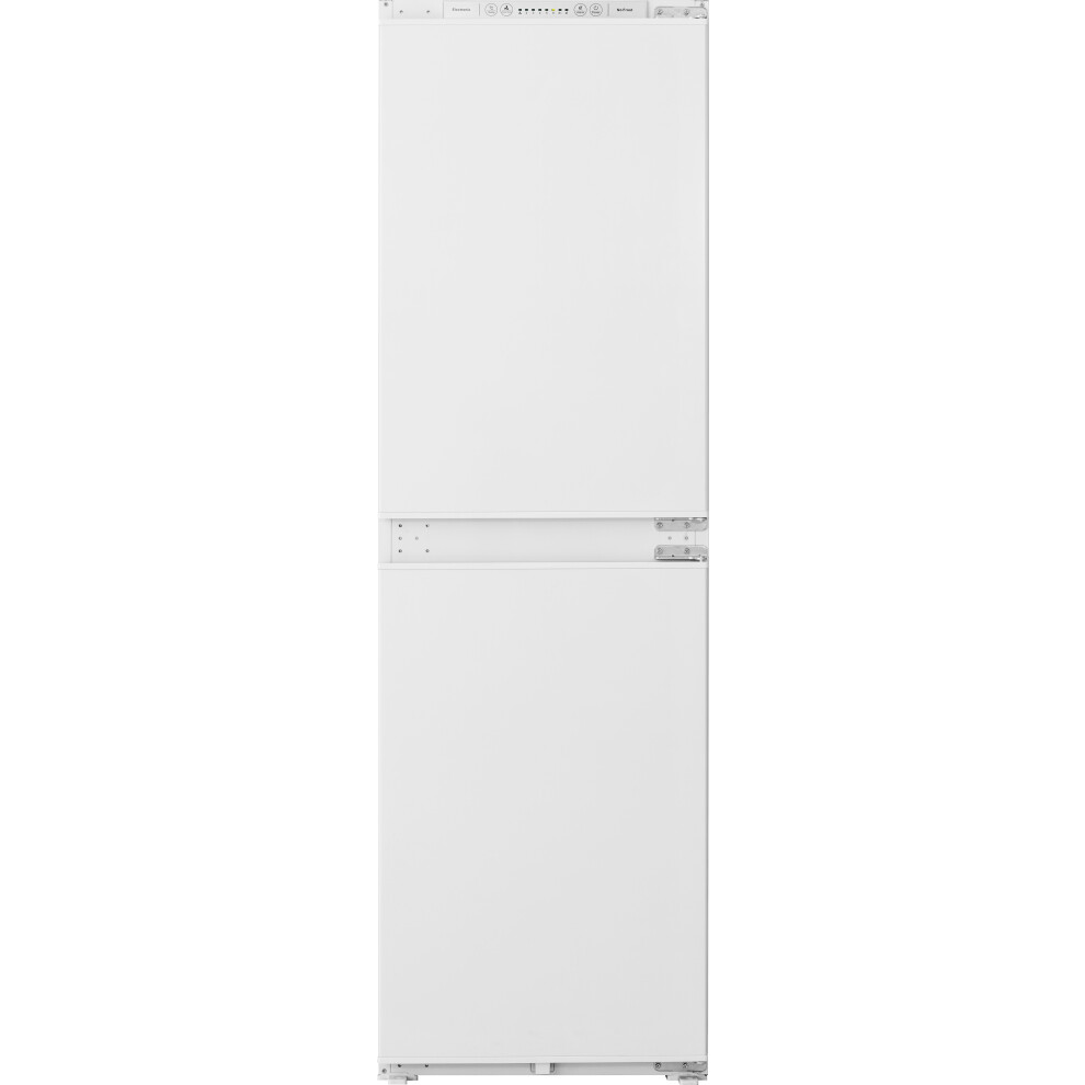 Fridgemaster Integrated 50/50 Frost Free Fridge Freezer with Sliding Door Fixing Kit - White - E Rated