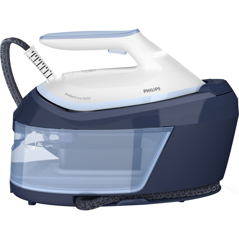 Philips PerfectCare 6000 Series Pressurised Steam Generator Iron - White / Blue