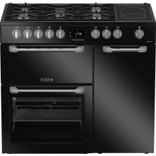 Leisure 100cm Dual Fuel Range Cooker - Black - A/A/A Rated
