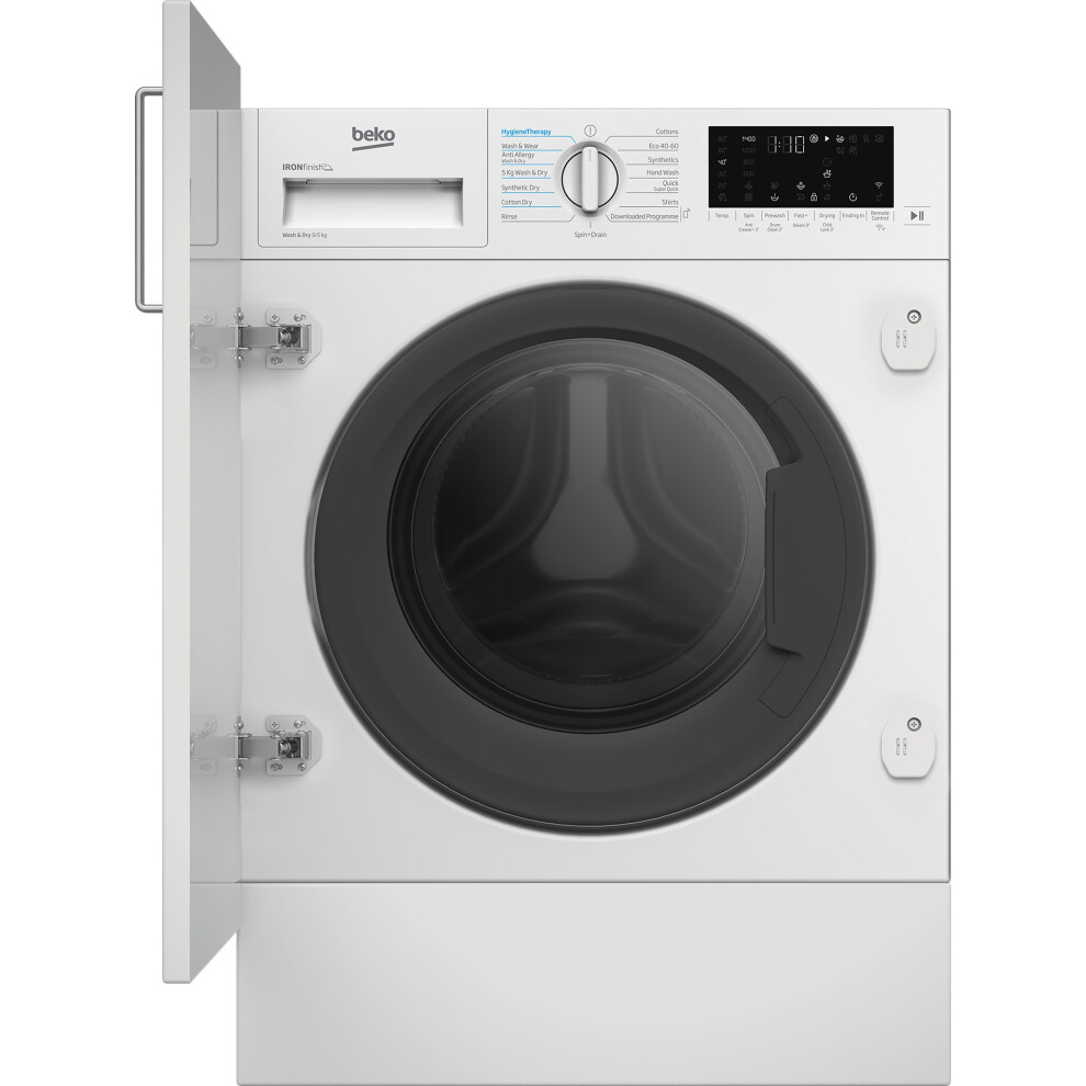 Beko Recycledtub Integrated 9Kg / 5Kg Washer Dryer - D Rated White