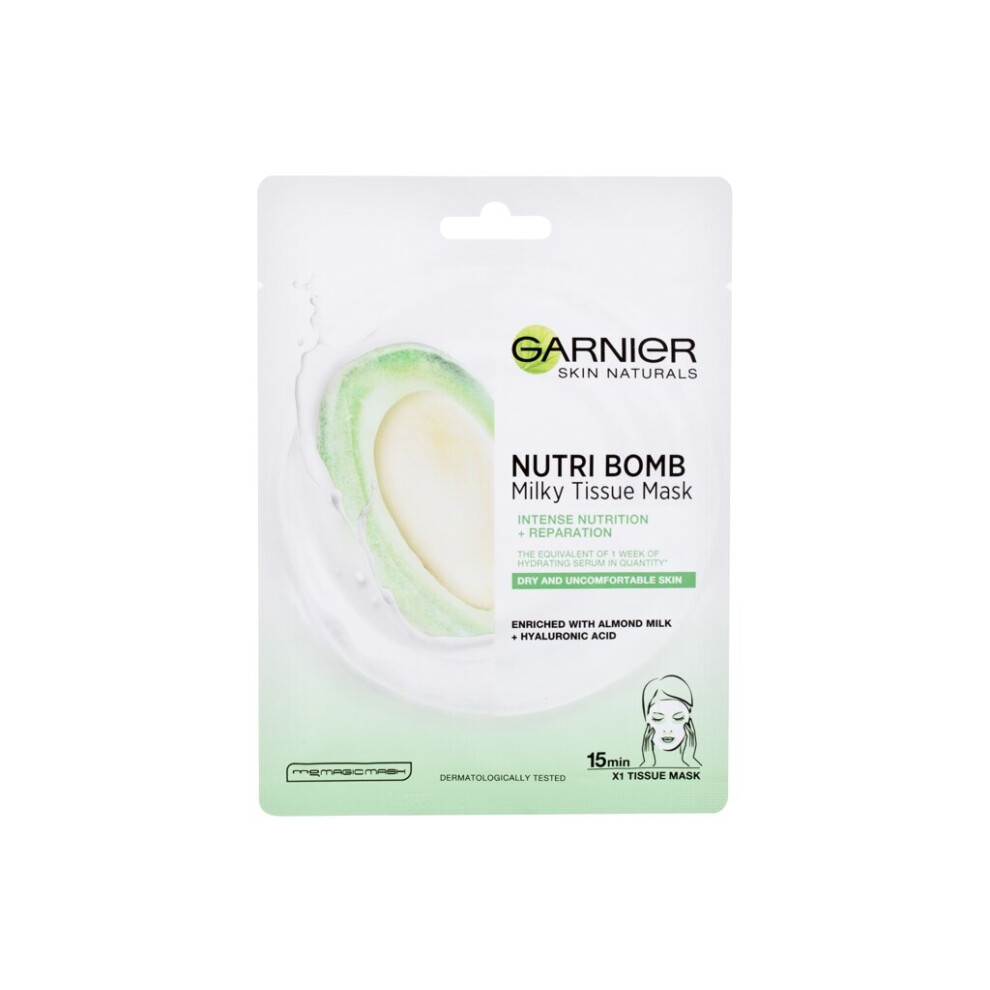 Garnier - Skin Naturals Nutri Bomb Almond Milk + Hyaluronic Acid - For Women, 1 pc