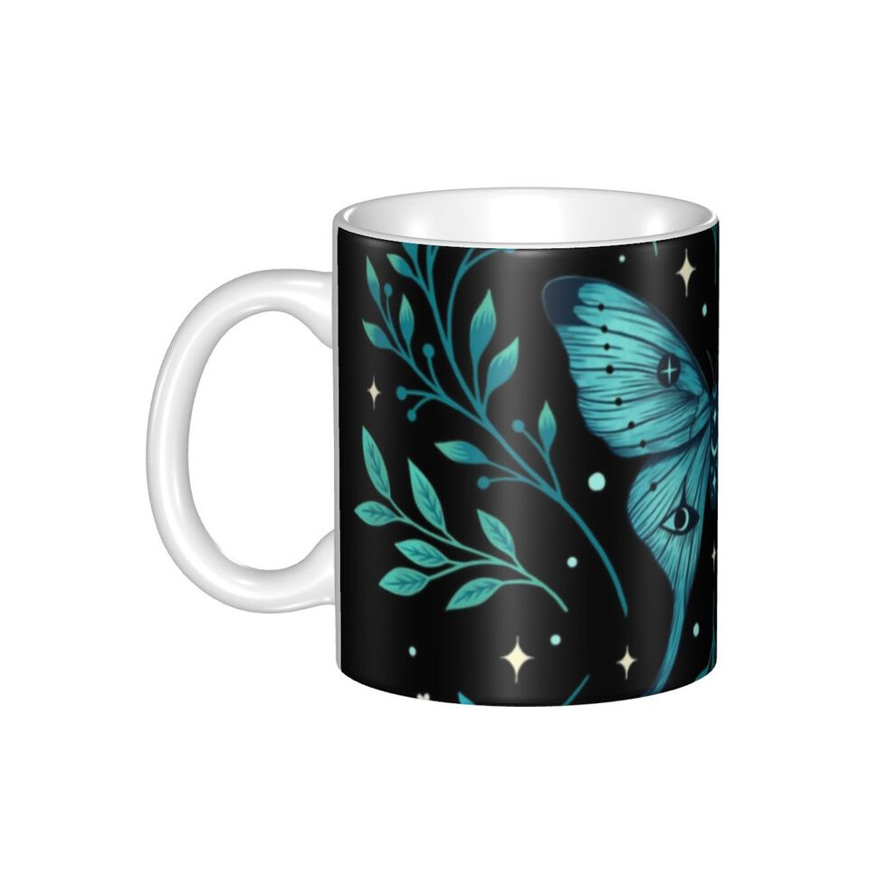 DIY Halloween Spooky Ghost Ceramic Mugs Custom Occult Witch Coffee Cup