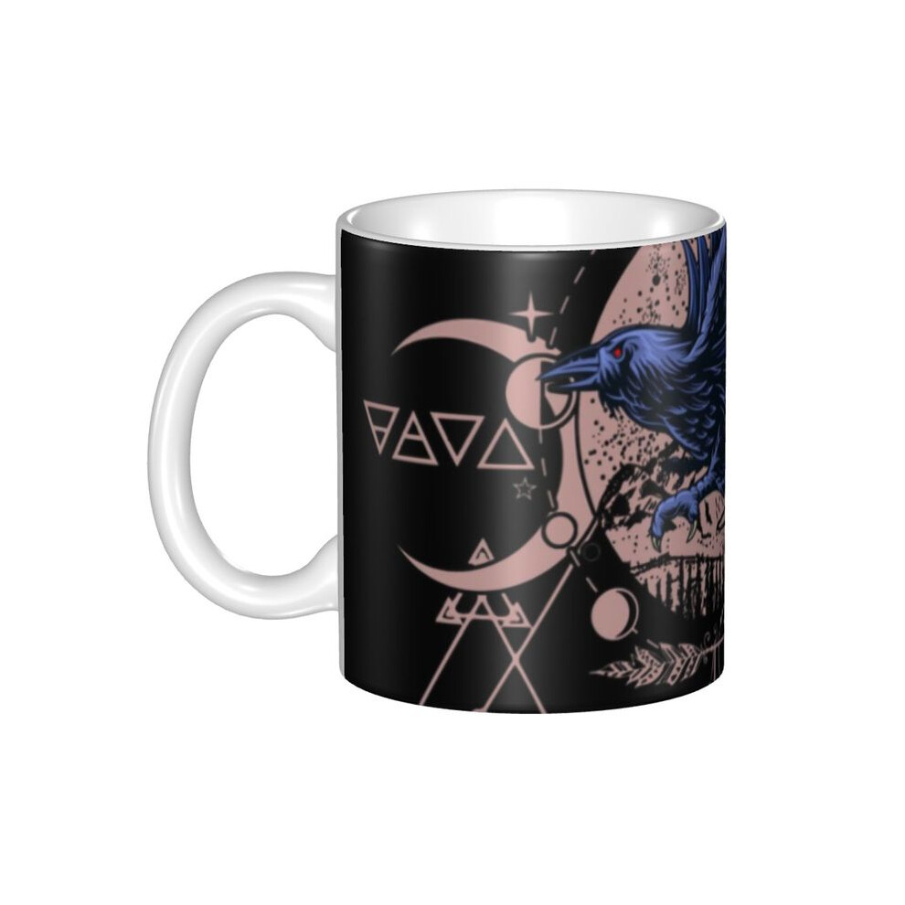 DIY Halloween Spooky Ghost Ceramic Mugs Custom Occult Witch Coffee Cup