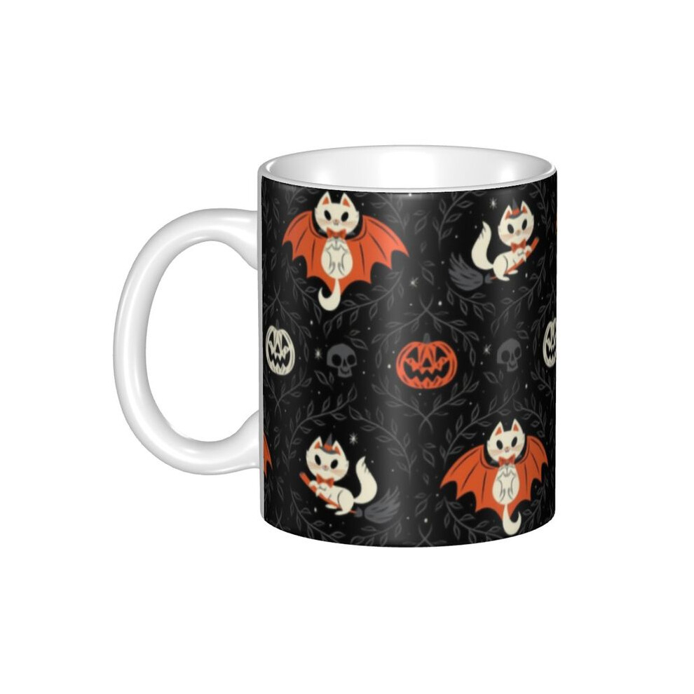 DIY Halloween Spooky Ghost Ceramic Mugs Custom Occult Witch Coffee Cup