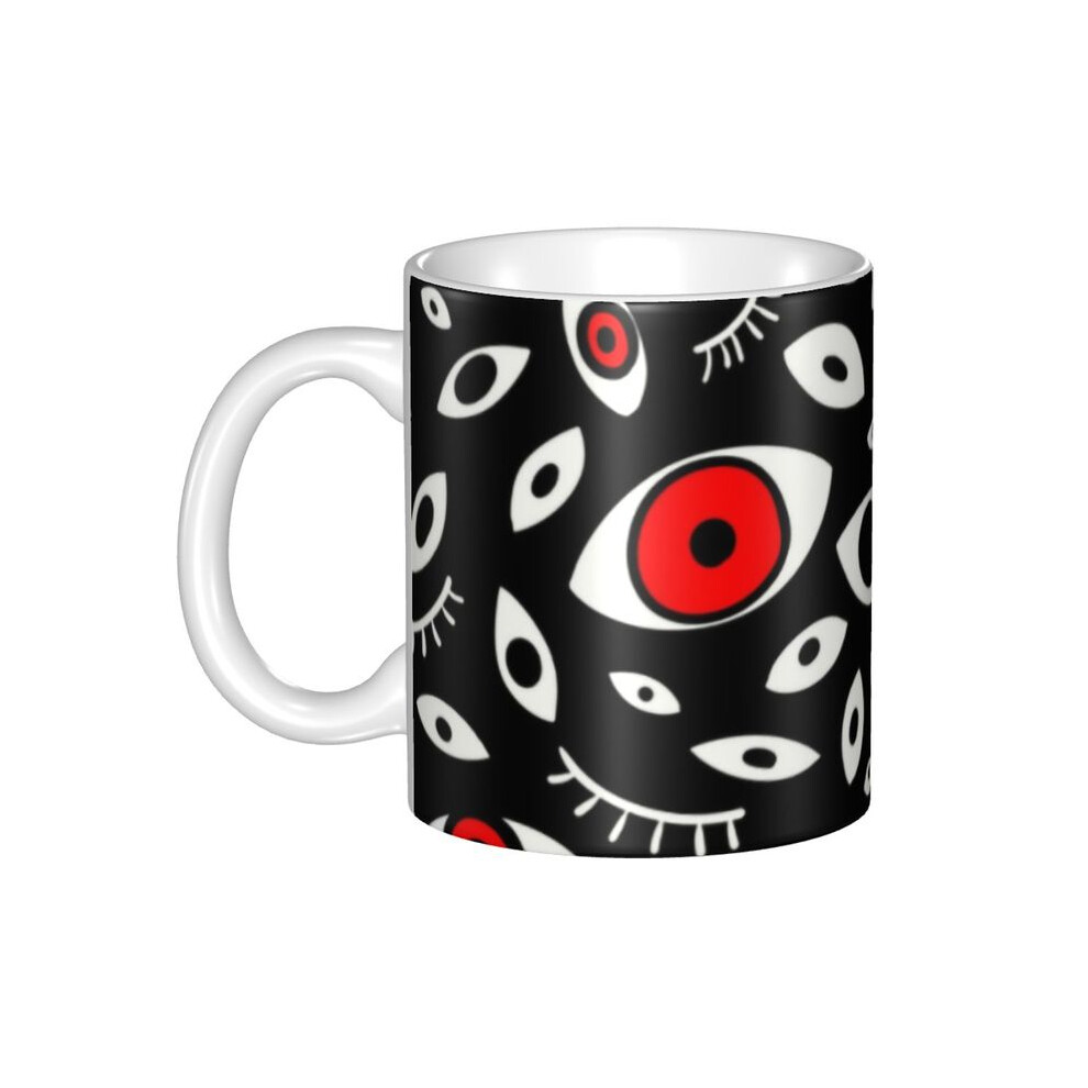DIY Halloween Spooky Ghost Ceramic Mugs Custom Occult Witch Coffee Cup