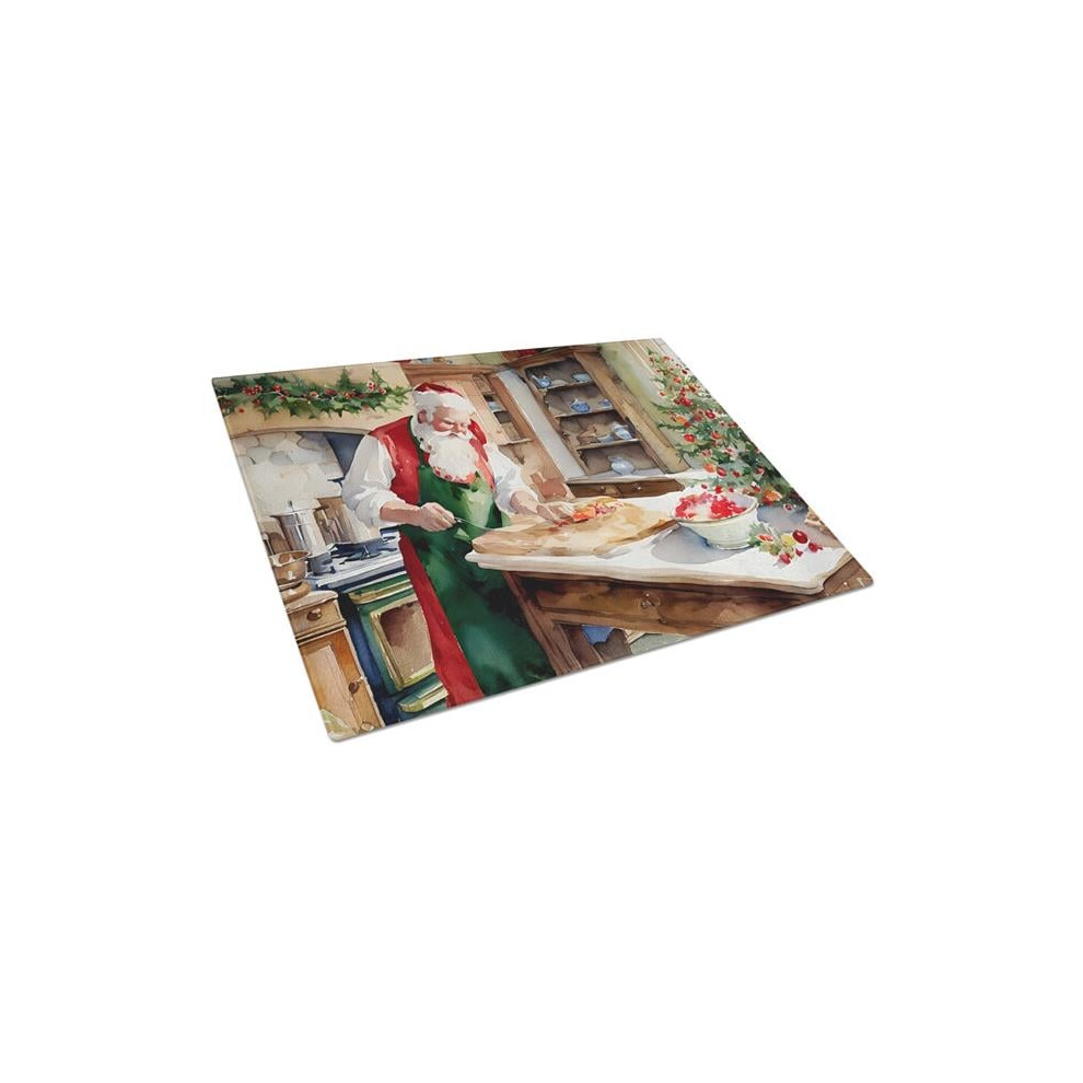 Carolines Treasures DAC3305LCB 15 x 12 in. Unisex Cookies with Santa Claus Glass Cutting Board-image-OPC-PFF5958-NEW