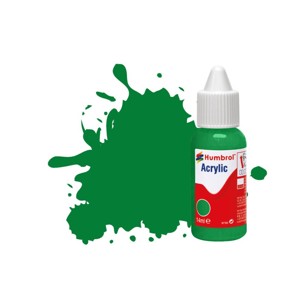 Humbrol No.2 Emerald Green - Gloss Acrylic Paint 14ml DB0002