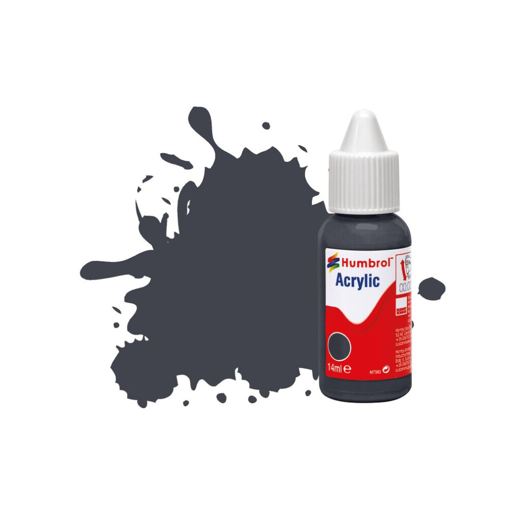 Humbrol No.32 Dark Grey - Matt Acrylic Paint 14ml DB0032