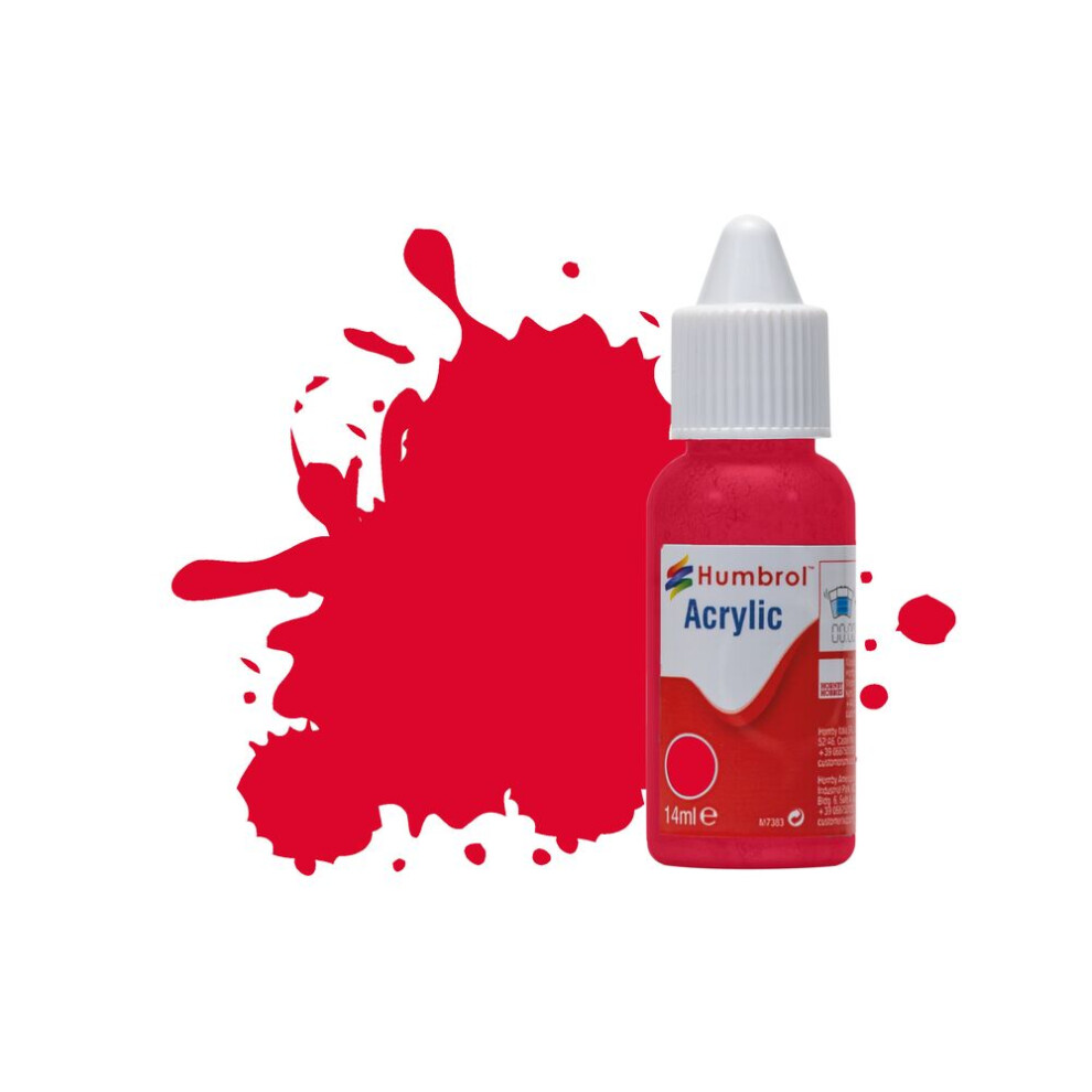 Humbrol No.238 Red Arrow Gloss Acrylic Paint 14ml DB0238