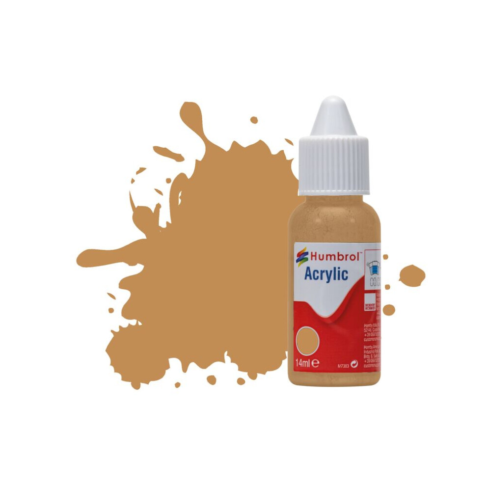 Humbrol No.225 Middle Stone Acrylic Paint 14ml DB0225