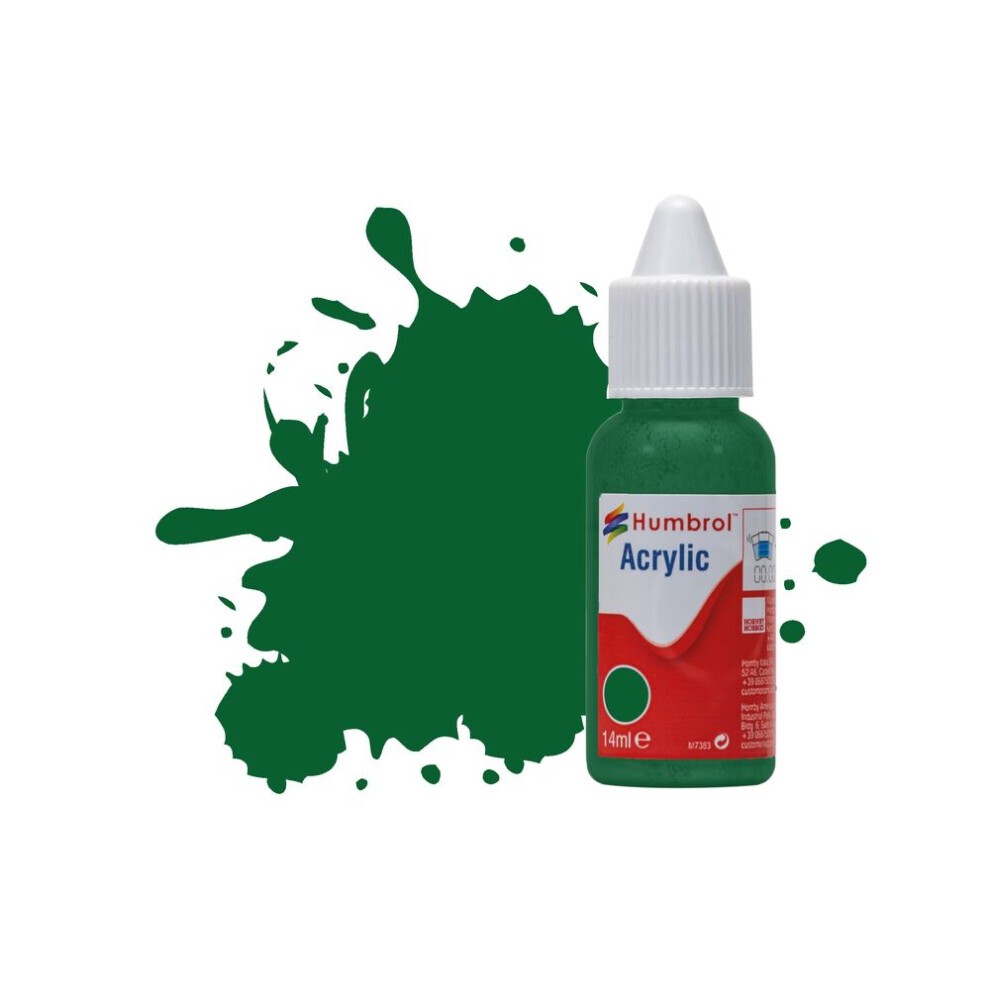 Humbrol No.120 Light Green Matt Acrylic Paint 14ml DB0120