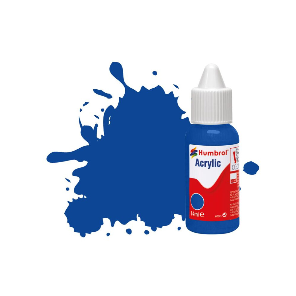 Humbrol No.14 French Blue - Gloss Acrylic Paint 14ml DB0014