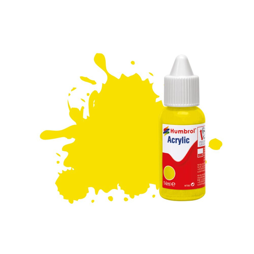 Humbrol No.99 Lemon - Matt Acrylic Paint 14ml DB0099