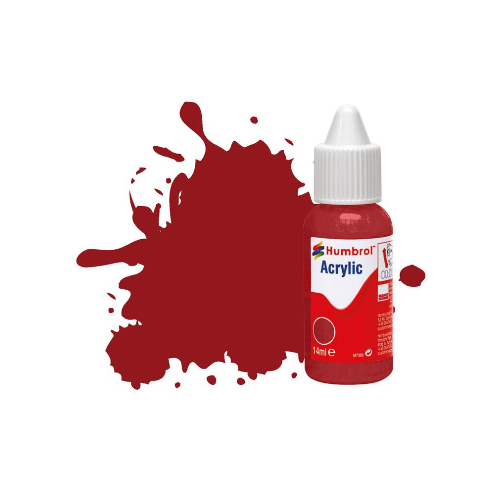 Humbrol No.20 Crimson - Gloss Acrylic Paint 14ml DB0020