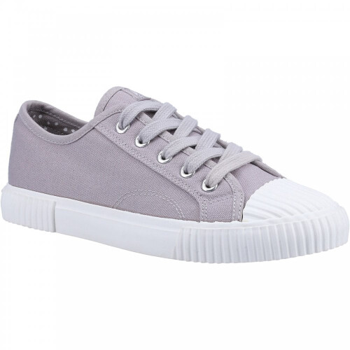 Hush Puppies (8 (Adults')) Brooke | Grey | Womens Canvas Trainers 2