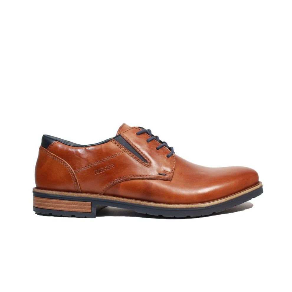 Rieker (8 (Adults')) 14621-24 | Dustin | Brown Leather | Mens Lace Up Shoes