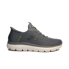 (9.5 (Adults')) Slip-ins: Summits-High Range 232457 CHAR Charcoal Mens Slip On Trainers