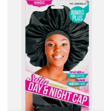 (MAGIC 2283BLA JUMBO PLUS	) CAP, Dome, Bonnet, Sleeping Cap Hair Net, Wrap