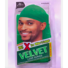 (MURRY M4805GREEN VELVET	) CAP, Dome, Bonnet, Sleeping Cap Hair Net, Wrap