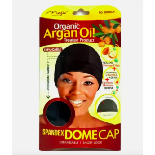 (MAGIC 3016BLA ARGAN	) CAP, Dome, Bonnet, Sleeping Cap Hair Net, Wrap