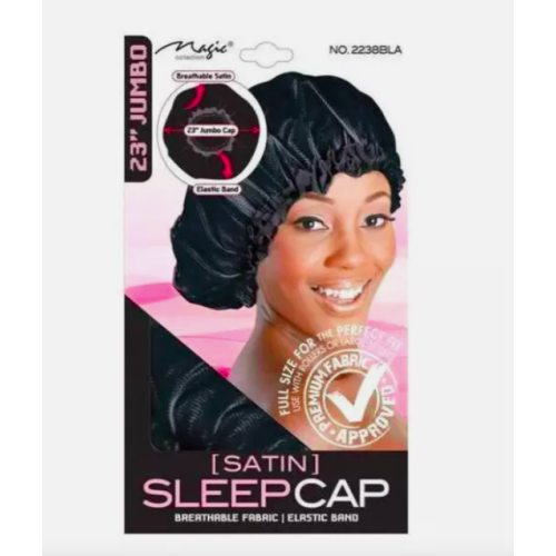 (MAGIC 2238BLA SLEEP CAP	) CAP, Dome, Bonnet, Sleeping Cap Hair Net, Wrap
