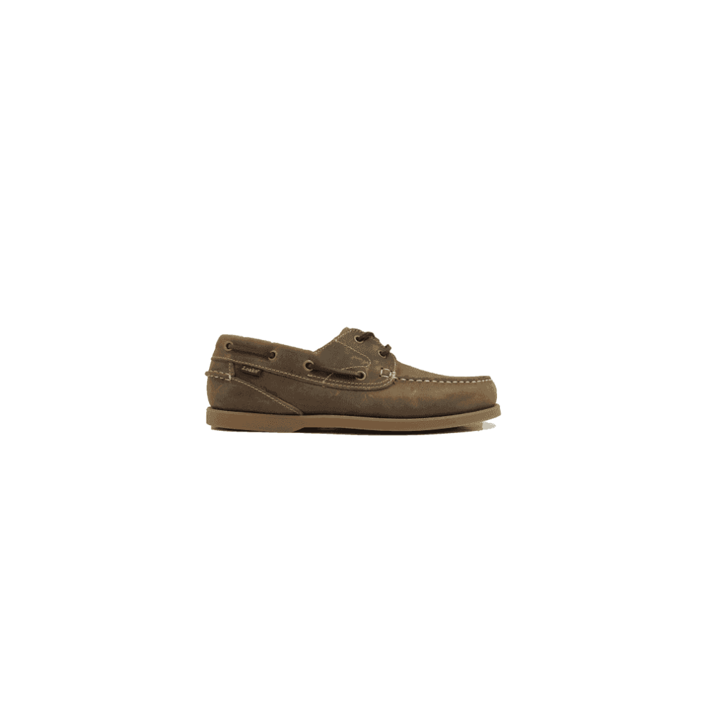 (12 (Adults')) Lymington | Brown Oiled Nubuck | Mens Deck Shoes